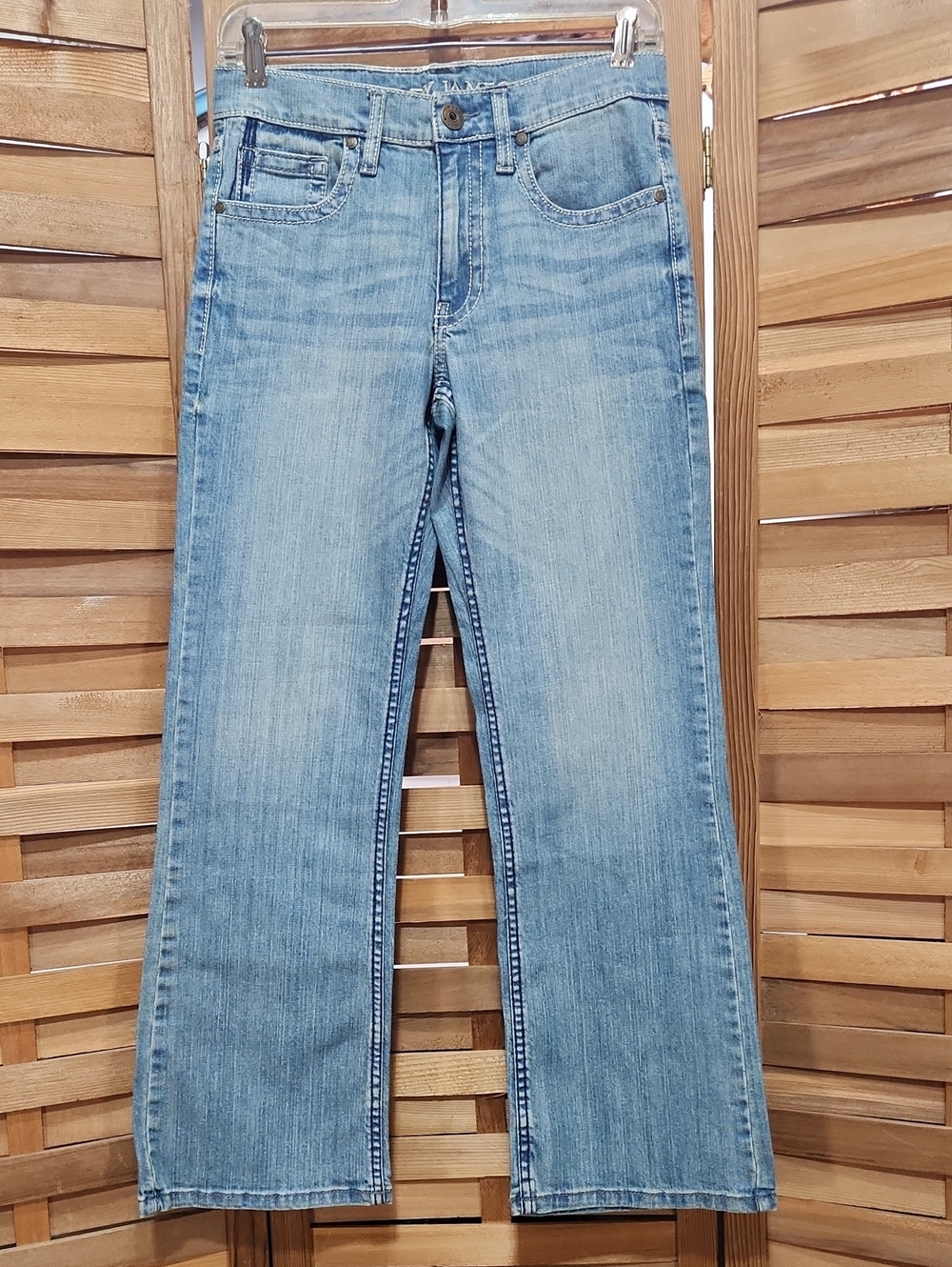 Cody James Hamshackle Light Wash Relaxed Boot Cut Jeans Boy's 14 Denim Western